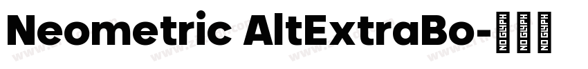 Neometric AltExtraBo字体转换